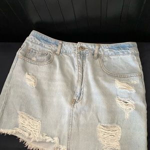 Mini Jean Skirt